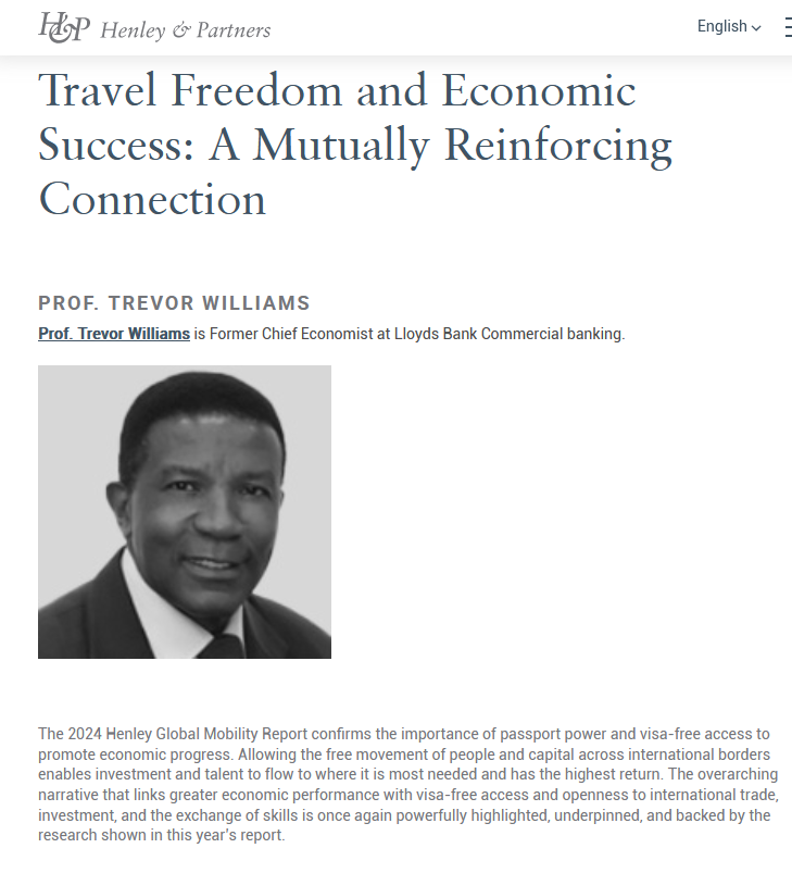 Travel Freedom and Economic Success: A Mutually Reinforcing Connection